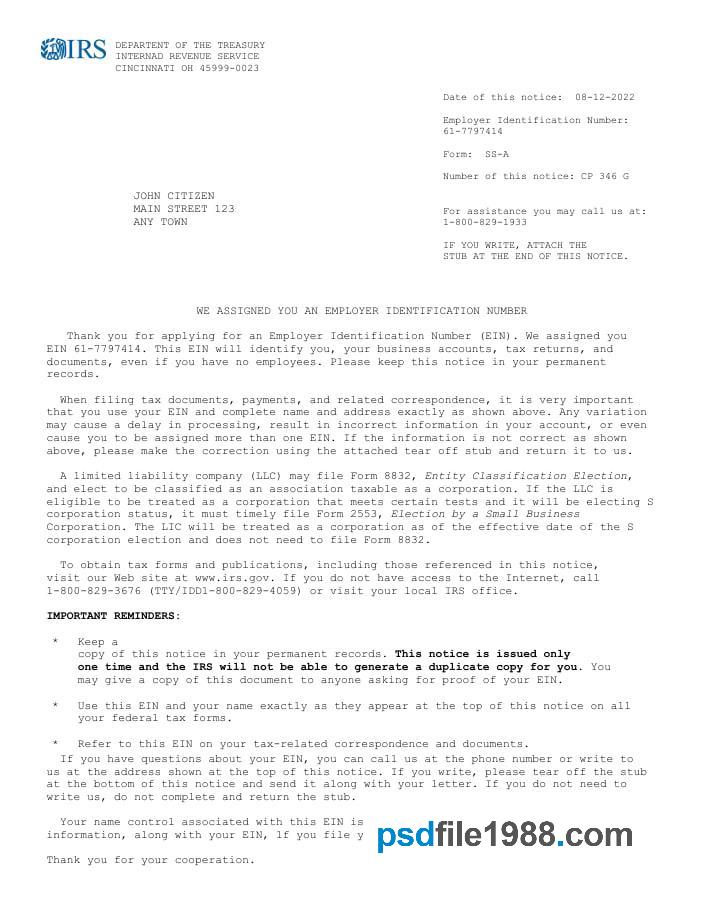 USA Internal Revenue Service Employee Cert Version 2